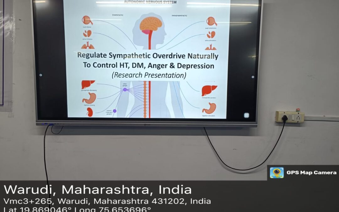 Regulate Sympathetic Overdrive  Naturally to Control HT, DM, Anger and Depression